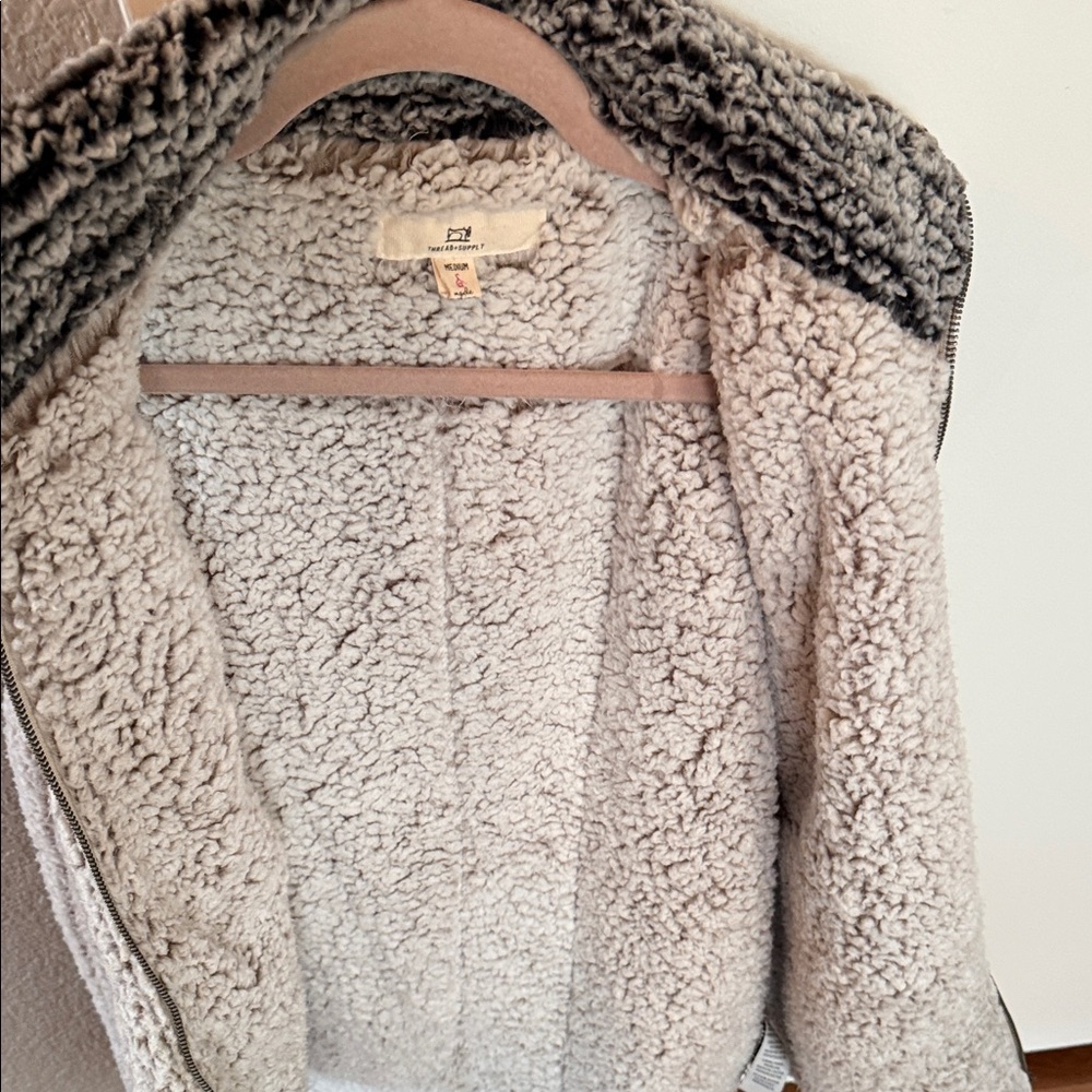 Thread & Supply Beige Sherpa Vest - Picture 8 of 8
